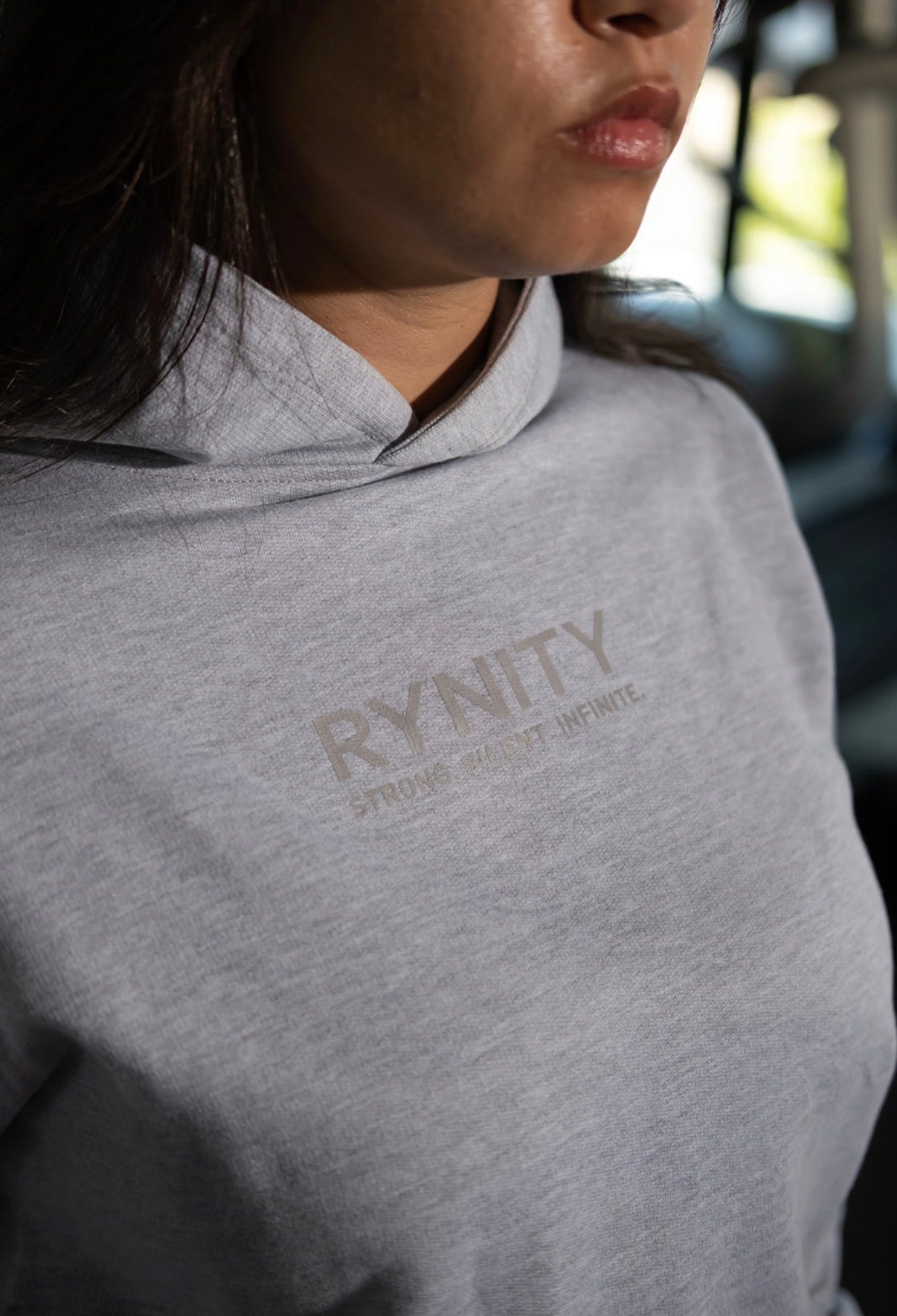 Rynity Original Crop Hoodie | Gray