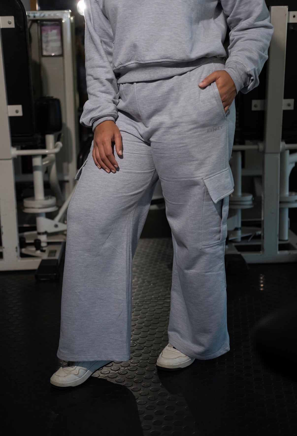 Rynity Ladies Original Cargo Sweats | Gray