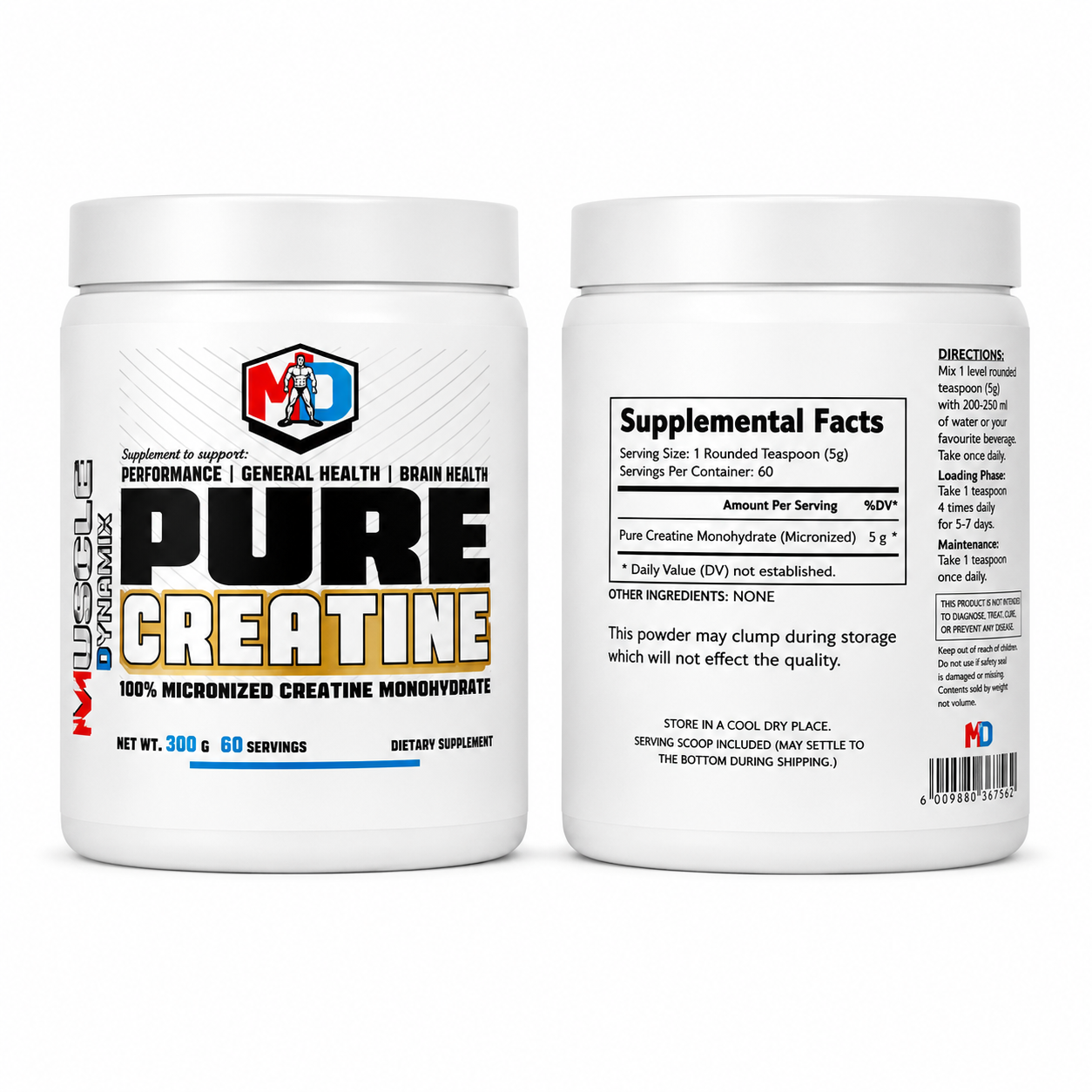 Pure Creatine Monohydrate Powder – 300g